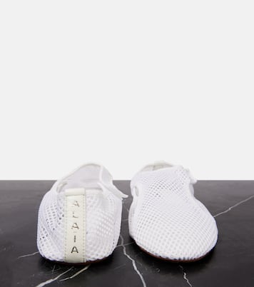 Ballerinas aus Mesh mit Leder | Alaïa
