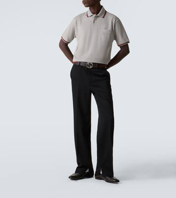 Polohemd Web Stripe aus einem Baumwollgemisch | Gucci