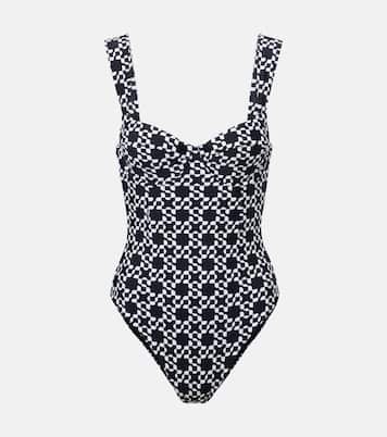 Lexi printed bustier swimsuit | Simkhai