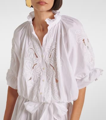 Robe brodée en coton | Juliet Dunn