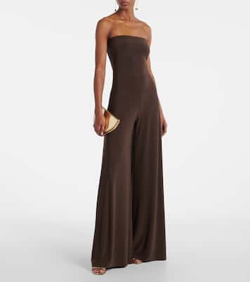 Strapless jersey jumpsuit | Norma Kamali