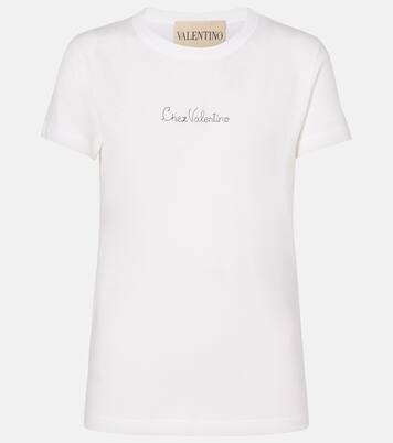 Camiseta Chez Valentino de jersey de algodón | Valentino