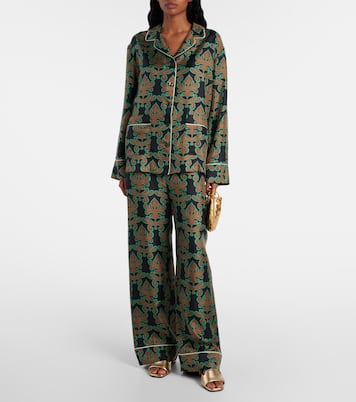 Pantoletten Dina 45 aus Metallic-Leder | Jimmy Choo