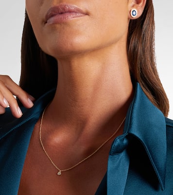 Essential 14kt gold choker with diamonds | Stone and Strand