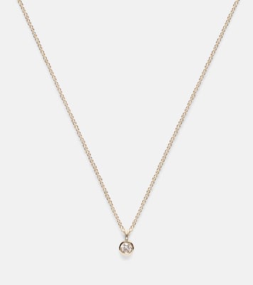 Essential 14kt gold choker with diamonds | Stone and Strand