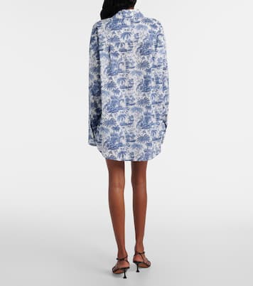 Camisa de gasa de algodón estampada | Staud