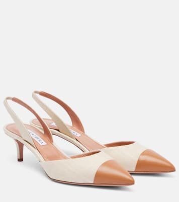Slingback-Pumps Milanese 50 mit Leder | Aquazzura