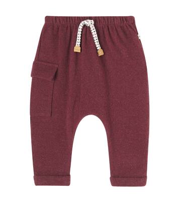 Baby Malte knitted cotton-blend sweatpants | 1 + in the Family