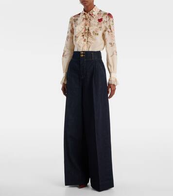 Hypnotic high-rise wide-leg jeans | Zimmermann