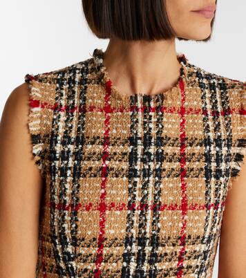Minikleid Burberry Check aus Bouclé | Burberry