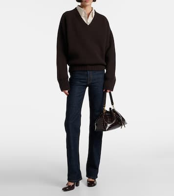 Sac Cinch Medium en cuir embossé | Jimmy Choo