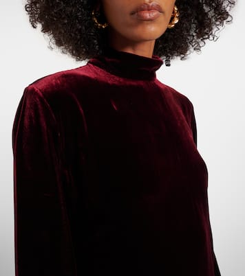 Gina Venti feather-trimmed midi dress | Taller Marmo