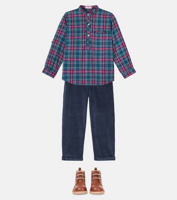 Mateo tartan cotton-blend shirt | La Coqueta