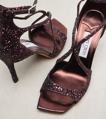 Sandalen Azia 95 mit Glitter | Jimmy Choo