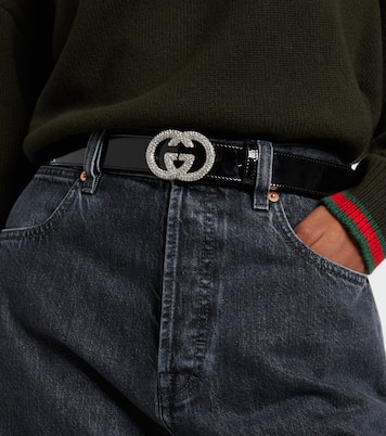 Interlocking G漆皮腰带 | Gucci