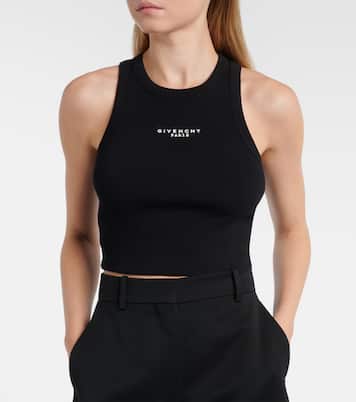 Logo短款棉质针织坦克背心 | Givenchy