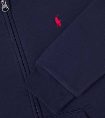 Cotton-blend fleece zip-up hoodie | Polo Ralph Lauren Kids
