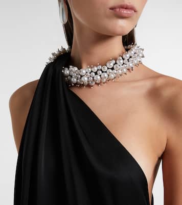 Embellished satin minidress | Stella McCartney