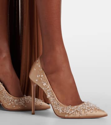 Constellation embellished satin pumps | Aquazzura