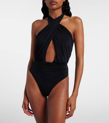 Bañador drapeado con aberturas | Balmain