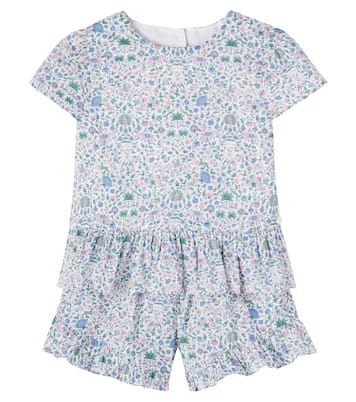 Floral cotton T-shirt and shorts set | Tartine et Chocolat