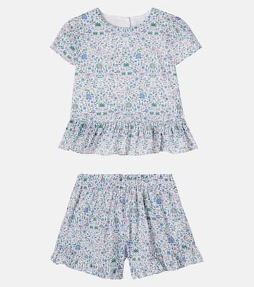 Floral cotton T-shirt and shorts set | Tartine et Chocolat