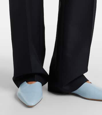Cutout wool and mohair straight pants | Jil Sander