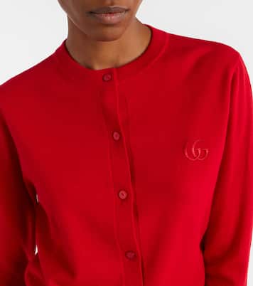 Double G wool cardigan | Gucci