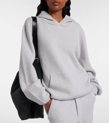 Cashmere hoodie with rose quartz | God's True Cashmere