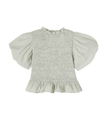 Sorien ruffled shirred top | Donsje