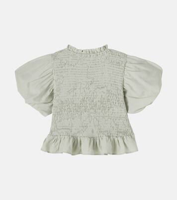 Sorien ruffled shirred top | Donsje