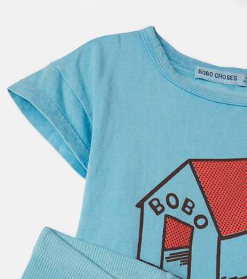 Baby printed cotton T-shirt and leggings set | Bobo Choses