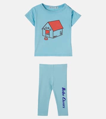 Baby printed cotton T-shirt and leggings set | Bobo Choses