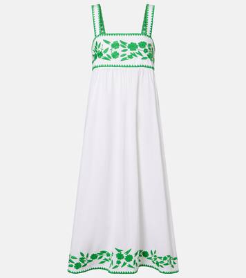 Midikleid aus Baumwolle und Leinen | Juliet Dunn