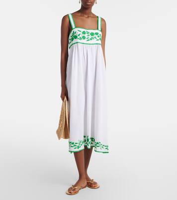 Midikleid aus Baumwolle und Leinen | Juliet Dunn