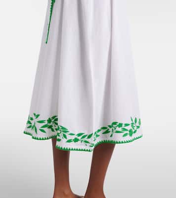 Midikleid aus Baumwolle und Leinen | Juliet Dunn