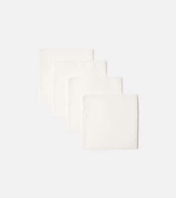 레이스 트리밍 리넨 냅킨 4매 세트 | Once Milano