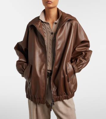 Monili leather jacket | Brunello Cucinelli