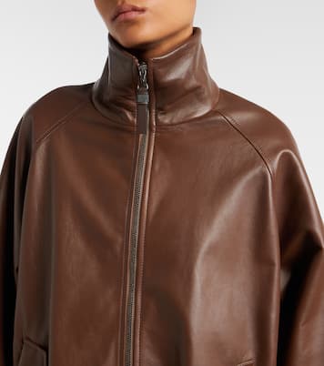 Monili leather jacket | Brunello Cucinelli