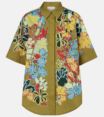 Solstice floral cotton-blend shirt | Alémais