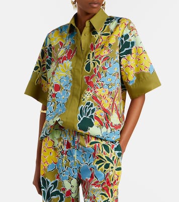 Solstice floral cotton-blend shirt | Alémais