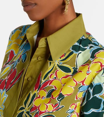 Solstice floral cotton-blend shirt | Alémais