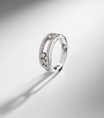 Anillo Move Classique de oro blanco de 18 ct con diamantes | Messika