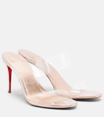 Just Nothing leather-trimmed TPU mules | Christian Louboutin