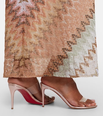 Just Nothing leather-trimmed TPU mules | Christian Louboutin