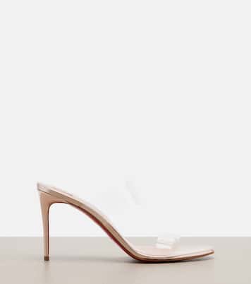 Just Nothing leather-trimmed TPU mules | Christian Louboutin