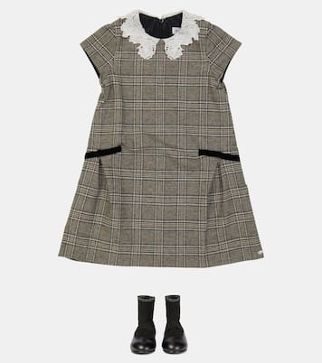 Robe en laine mélangée à carreaux | Tartine et Chocolat