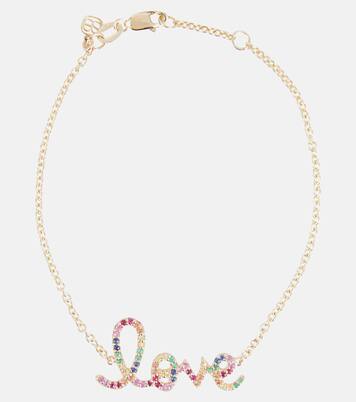 Armband Love aus 14kt Gelbgold mit Diamanten | Sydney Evan