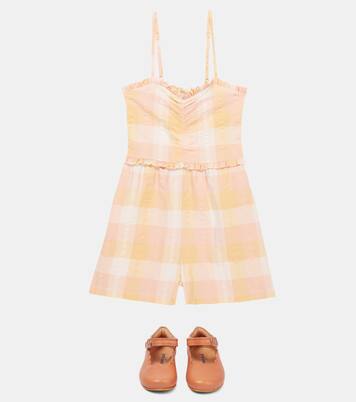 Olimpia plaid cotton jumpsuit | The New Society