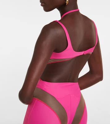 Body aus Jersey und Mesh | Mugler
